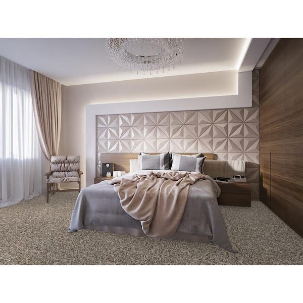 Montrose  - Sonic - Beige 35 oz. SD Polyester Texture Installed Carpet