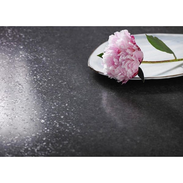 5 ft. x 12 ft. Laminate Sheet in Mineral Jet with Premiumfx Radiance Finish