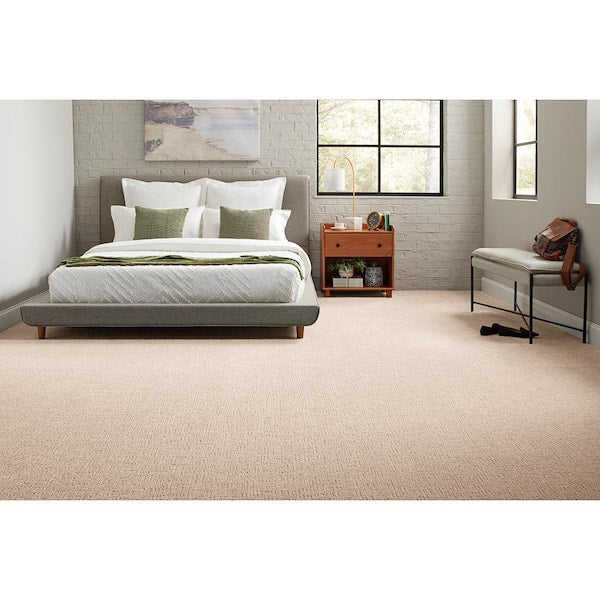 Lake Mohr  - Natural Grain - Beige 45 oz. Triexta Pattern Installed Carpet