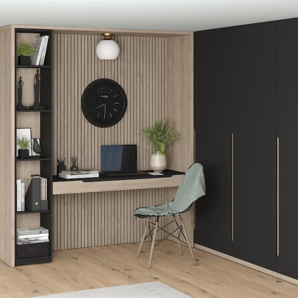 Bartlett 9 in. Brass Semi-Flush Mount with White Milk Glass Shade