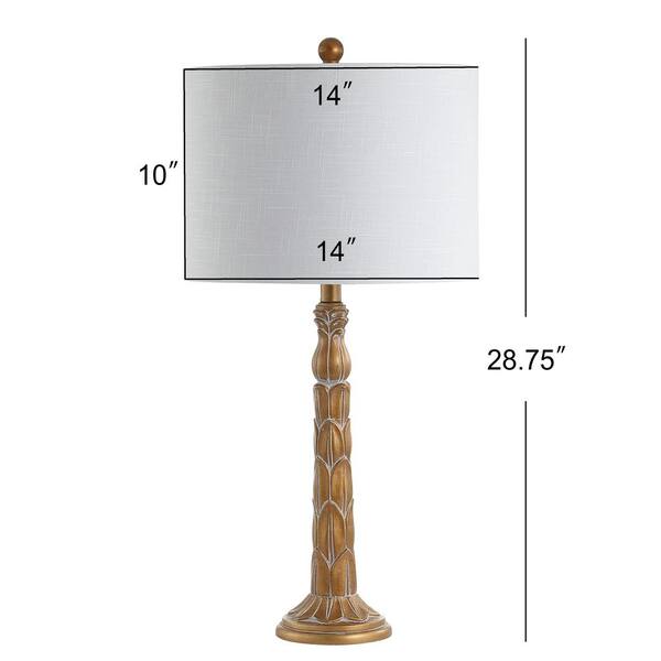 Blanche 28.7 in. Antique Gold Resin LED Table Lamp