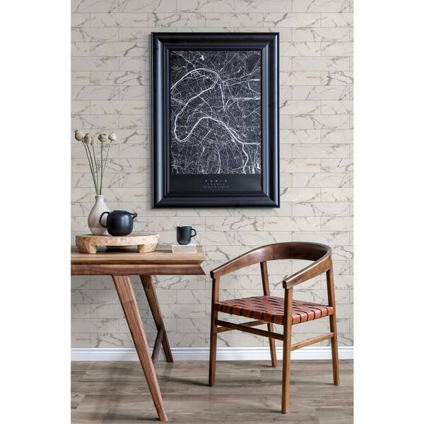 Lockson Mix 4 in. x 16 in. Glossy White Ceramic Wall Tile (17.22 sq. ft./Case)