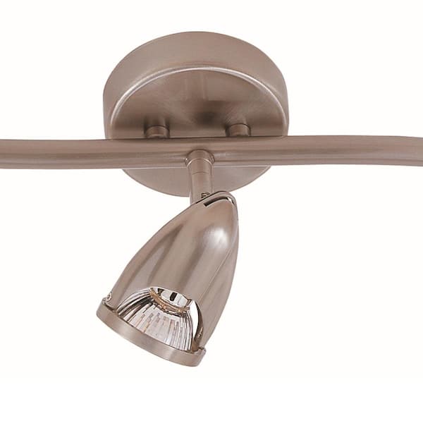 Stingray 2.2 ft. 3-Light Brushed Nickel Track Light Fixture