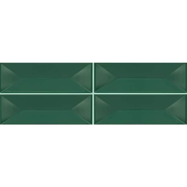 LuxeCraft Cyclade Glossy 4-1/4 in. x 12-7/8 in. Glazed Ceramic Wave Crest Wall Tile (501 sq. ft./Pallet)