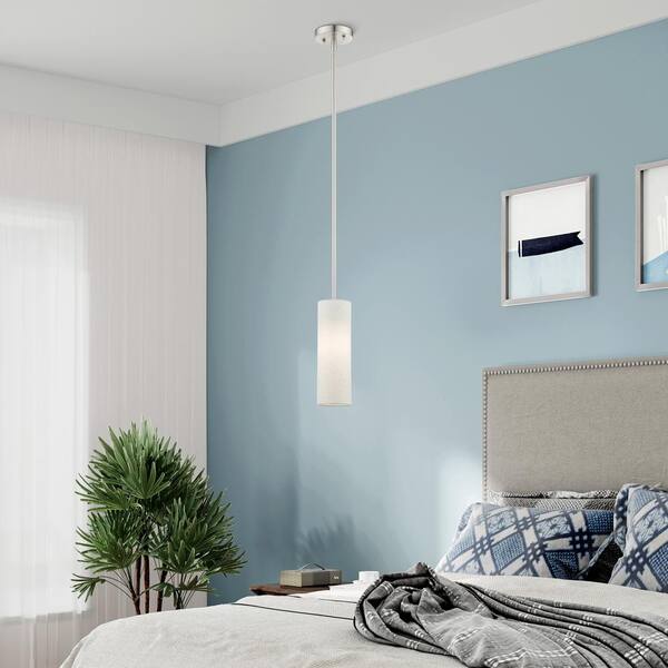 Mercury 1 Light Brushed Nickel Mini Pendant