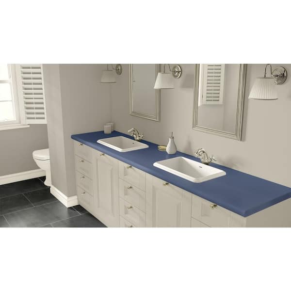 3 ft. x 8 ft. Laminate Sheet in Brittany Blue with Matte Finish