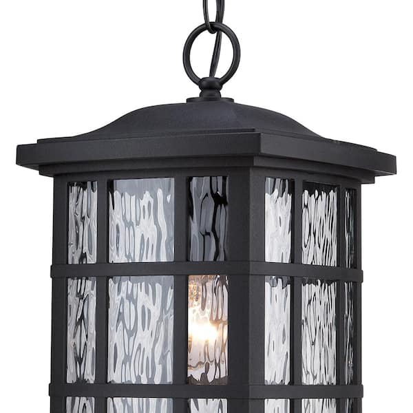 Stonington 1-Light Black Outdoor Pendant Light