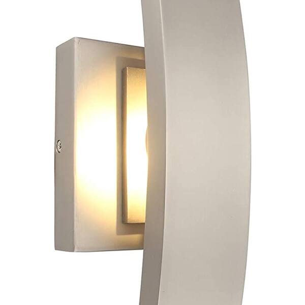 Marian 14 in. 1 Light Brushed Nickel Weather Resistant Integrated LED Flush Mount Ceiling Light 1 Pack