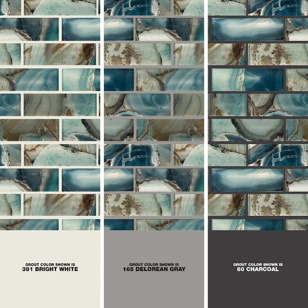 Night Sky 11.81 in. x 11.81 in. Textured Glass Subway Wall Tile (9.7 sq. ft./Case)