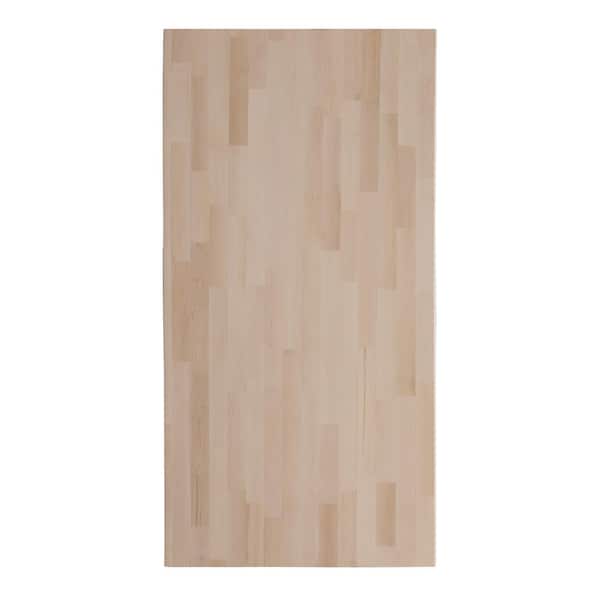 6 ft. L x 25 in. D Unfinished Birch Butcher Block Countertop in With Standard Edge