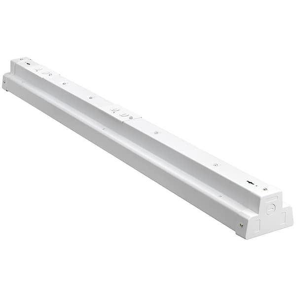 4 ft. White Linear LED High Bay Warehouse Light 9000 Lumens 0 to 10 Volt Dimmable 120-277v  5000K Daylight
