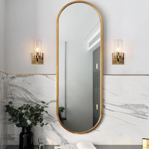 Musom 1-Light Modern Brass Gold Wall Sconce, Seeded Glass Black Bathroom Vanity Light, Powder Room DIY Tube Bath light