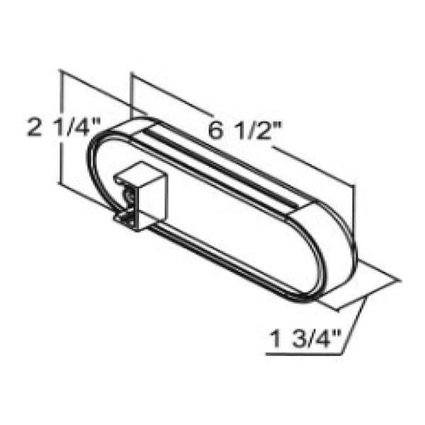 LED 6 in. Oval Strobe Light, Amber