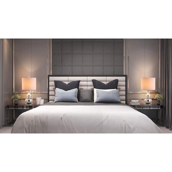 Anya 20.5 in. Mercury Silver Mini Glass Table Lamp