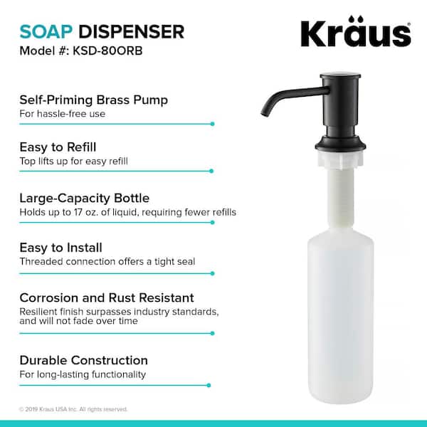 Kitchen Soap Dispenser in Oil Rubbed Bronze