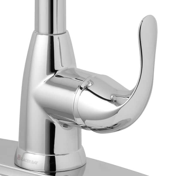 Dylan Single-Handle Pull-Down Sprayer Kitchen Faucet in Polished Chrome