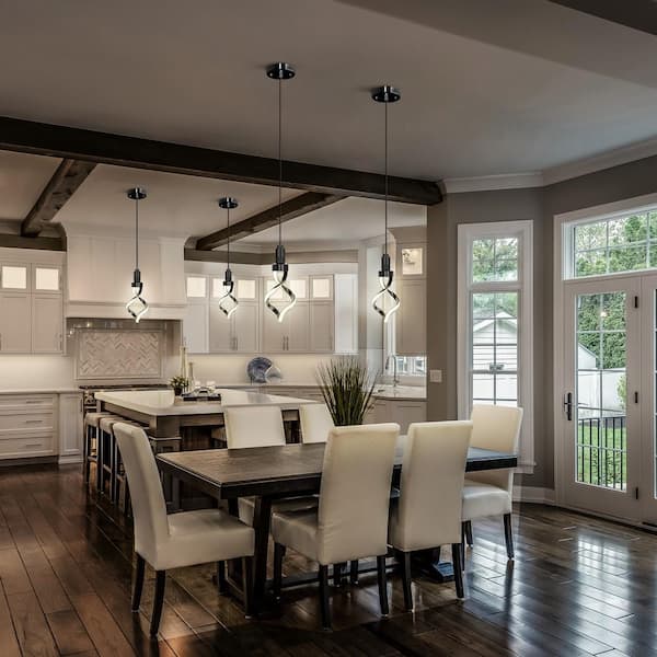 60W Equivalent Dimmable Oversized Spiral E26 LED Light Bulb With Matte Black Finish and Frosted Lens Bright White 3000K