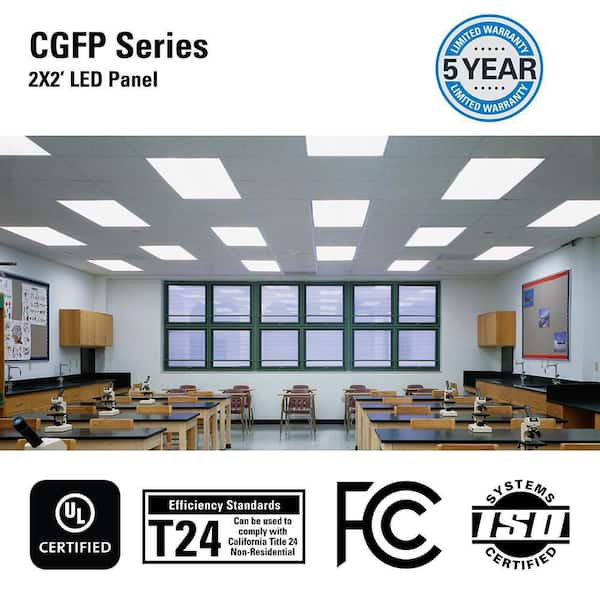 2 ft. x 2 ft. 3416 Lumens Integrated LED Panel Light 4000K