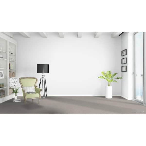 Happy Chance  - Lucky - Beige 30 oz. SD Polyester Texture Installed Carpet