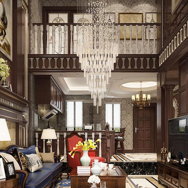 Albany 10 -Light Crystal Tiered Chandelier