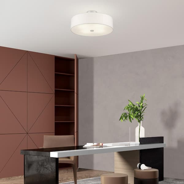 Mercury 4 Light Brushed Nickel Semi Flush Mount