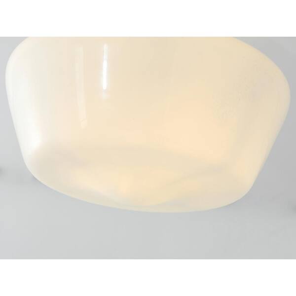 Modern 1-Light Simple Dome Semi Flush Mount Farmhouse Ceiling Ceiling lighting with Clear Glass Shade