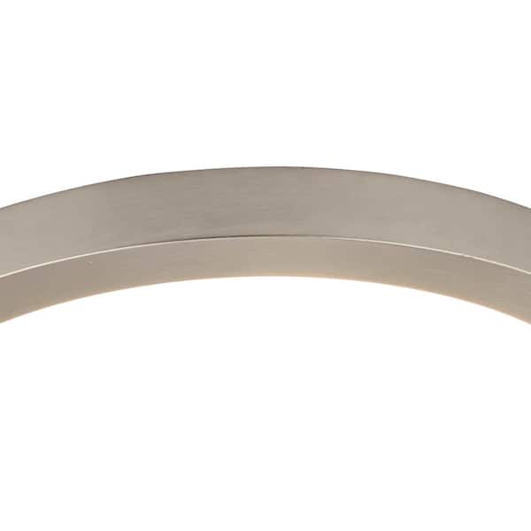Joy 15 in. W with 1-Light Brushed Nickel LED Flush Mount