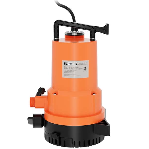 1/4 HP 2-in-1 Utility Pump