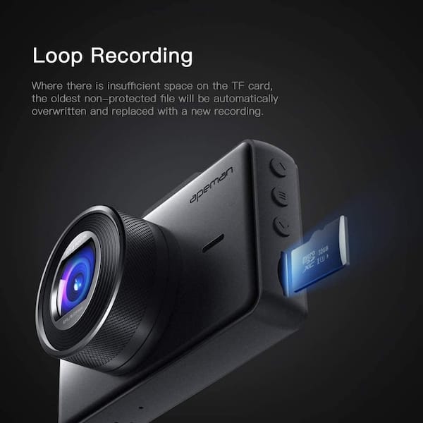 1080P FHD 3 Inch Car Camera 170° Wide Angle Screen Dash Cam