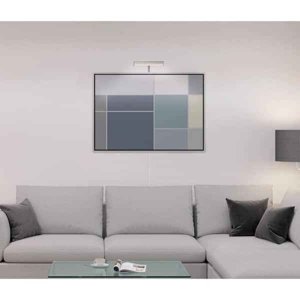 7 in. 2-Watt Brushed Nickel Adjustable Integrated LED Picture Light, 3000K