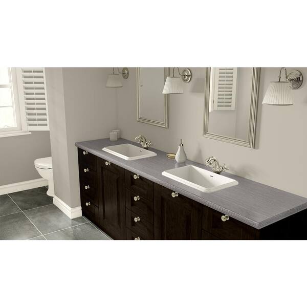 4 ft. x 8 ft. Laminate Sheet in RE-COVER Satin Stainless with Premium Linearity Finish