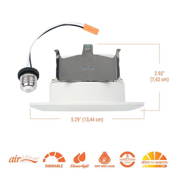 4 in. RL Night Light, 700 Lumens, Selectable CCT, D2W