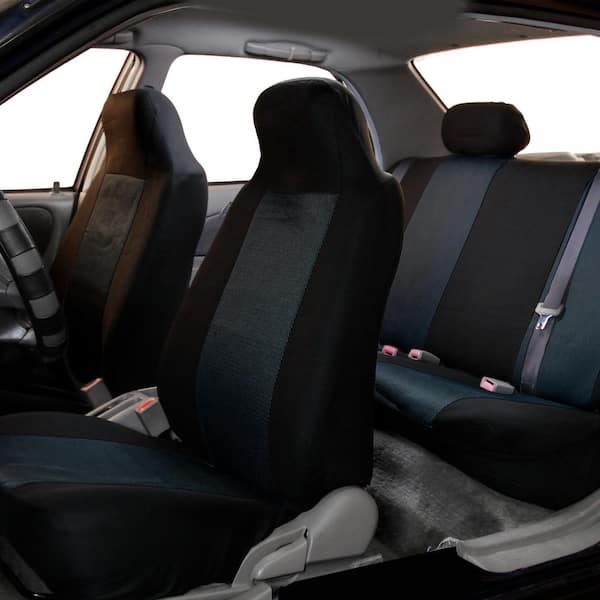 Sandwich Fabric 47 in. x 23 in. x 1 in. Full Set Car Seat Covers