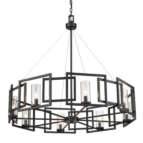Marco 8-Light Matte Black Chandelier