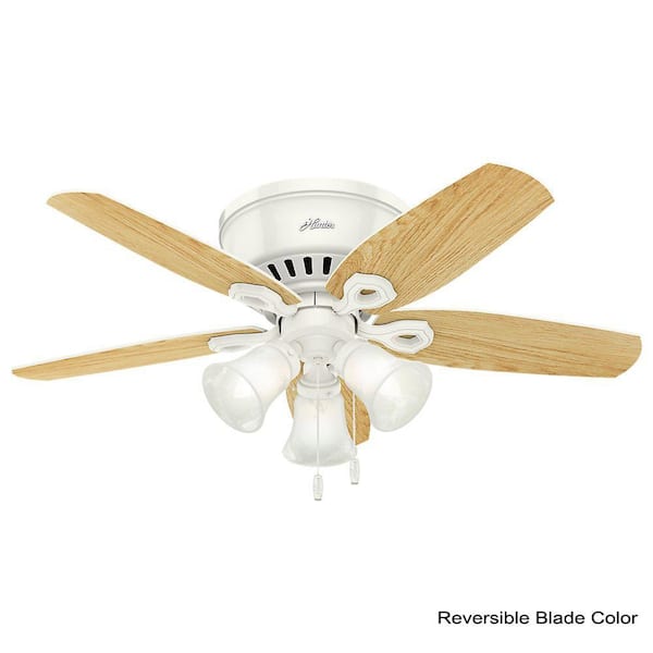 Builder Low Profile 42 in. Indoor Snow White Ceiling Fan