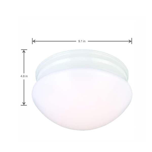 9 in. White LED Flush Mount