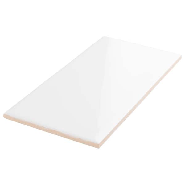 Projectos Urban Glossy White 3-7/8 in. x 7-3/4 in. Ceramic Wall Tile (10.5 sq. ft./Case)