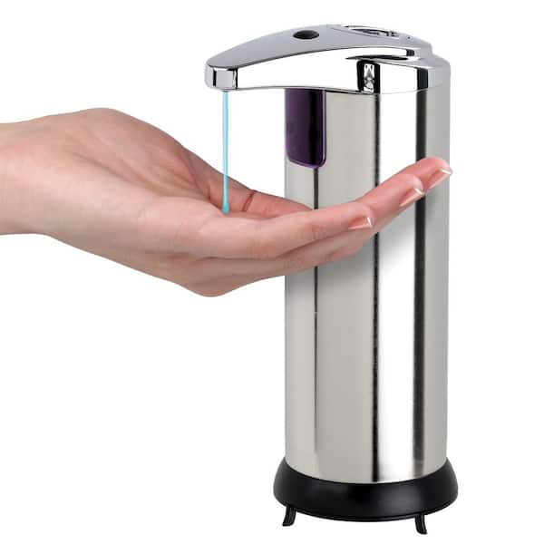 8 oz. Touch-Free Soap/Lotion Dispenser in Stainless-Steel