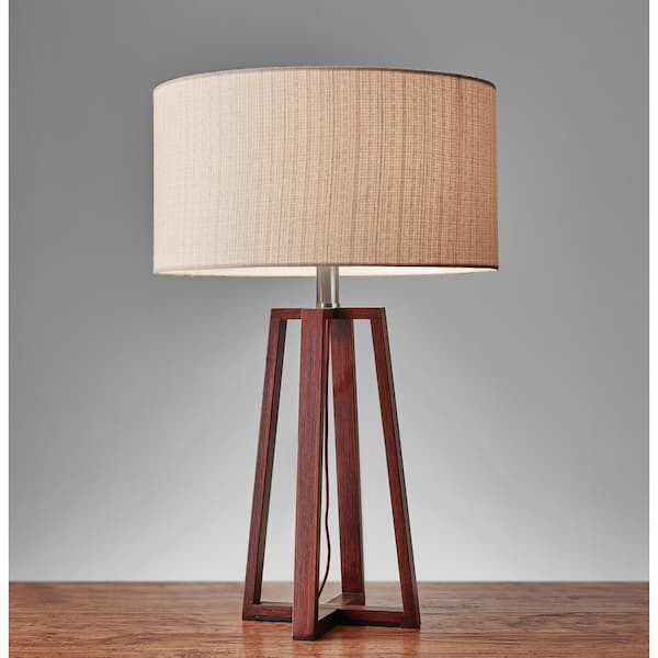 Quinn 24 in. Brown Table Lamp