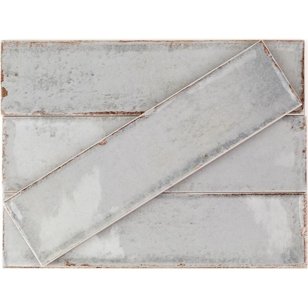 Moze Gray 3 in. x 12 in. 9 mm Ceramic Wall Tile (22-Piece) (5.38 sq. ft./ Box)