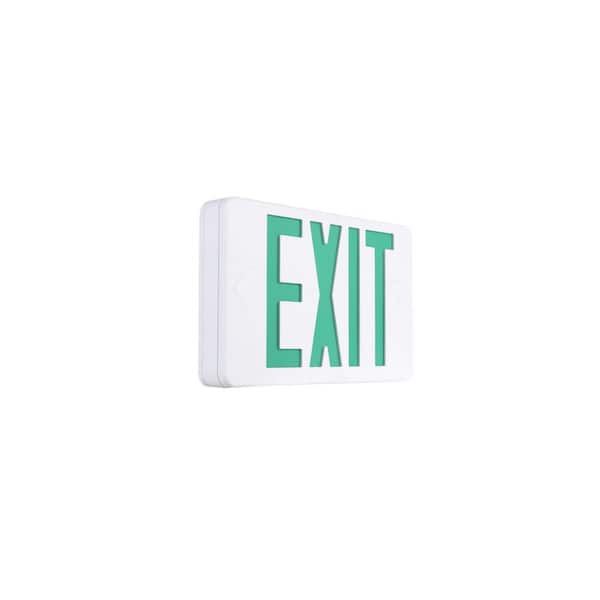 14-Watt Equivalent Integrated LED White Exit Sign with Ni-Cad 4.8-Volt Battery