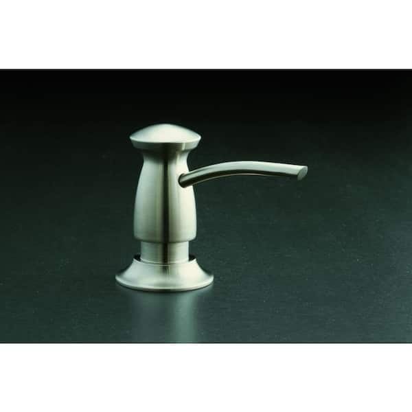 Transitional Design Soap/Lotion Dispenser in Vibrant Brushed Nickel