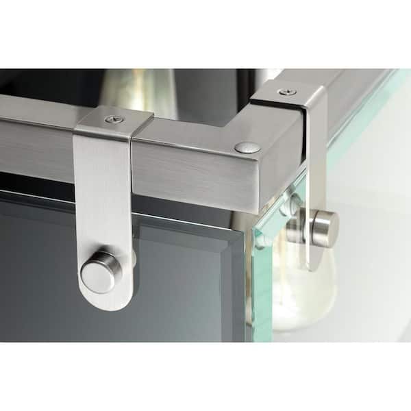 Glayse Collection 4-Light Brushed Nickel Semi-Flush Mount