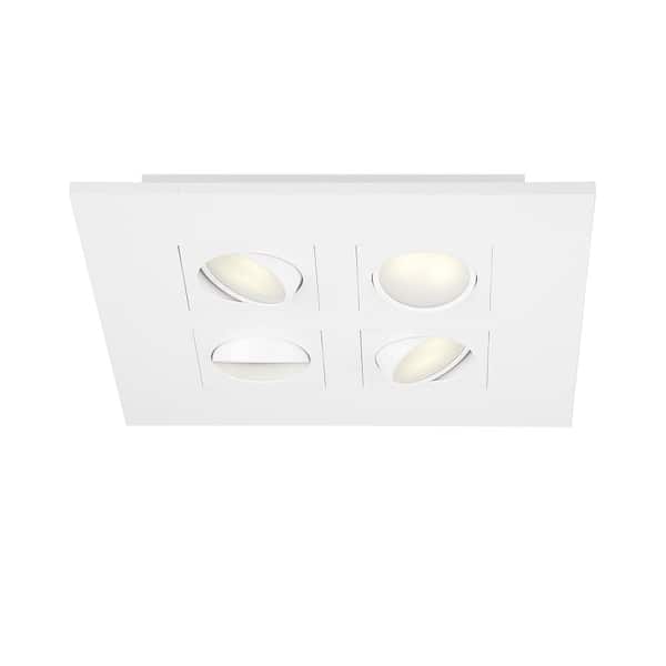 Galway 9.2-Watt White Integrated LED Flush Mount