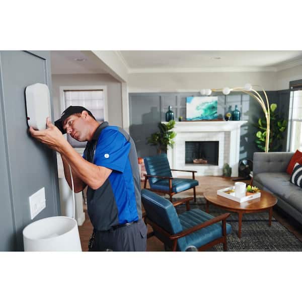 Installed Home Complete Cellular Phone Signal Booster, White