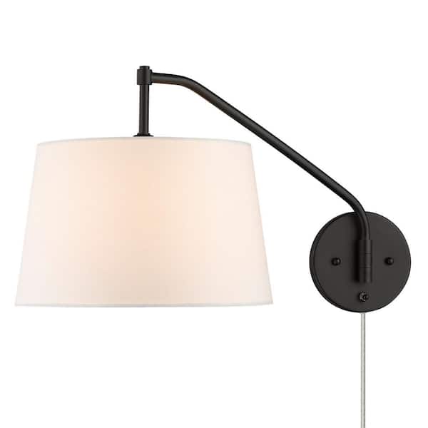 Ryleigh 0.75 in. 1-Light Matte Black Sconce