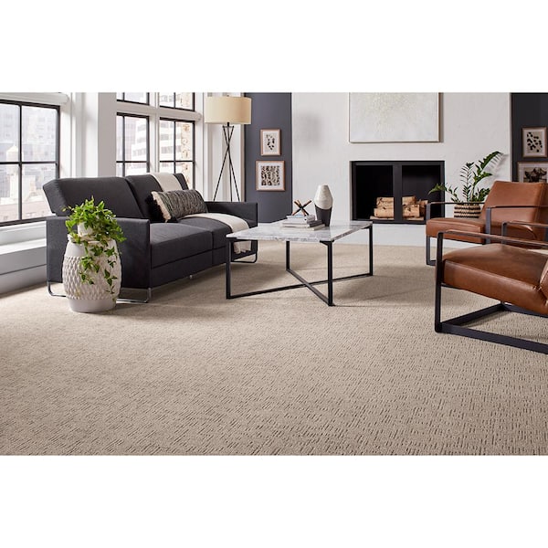 Lake Mohr  - Softened Ash - Beige 45 oz. Triexta Pattern Installed Carpet