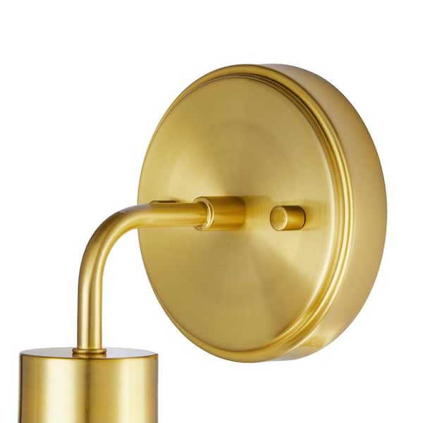 4.72 in. 1-light Antique Brass Globe Bathroom Vanity Wall Sconce(Set of 2)
