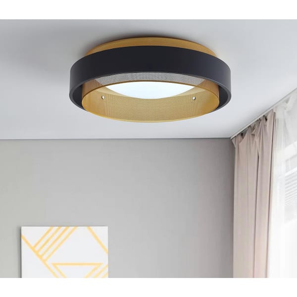 20.5 in. 1-Light Modern LED Flush Mount Ceiling Light Fixture