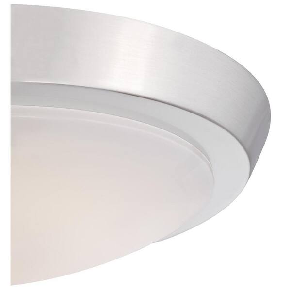 20-Watt Brushed Nickel Integrated LED Flush Mount